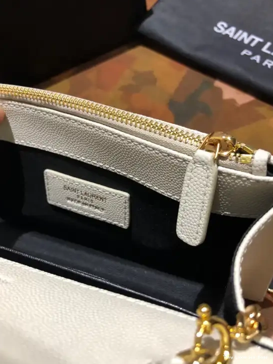 Tony Luxuries MATELASSÉ YSL CHAIN CASSANDRE WALLET 0707